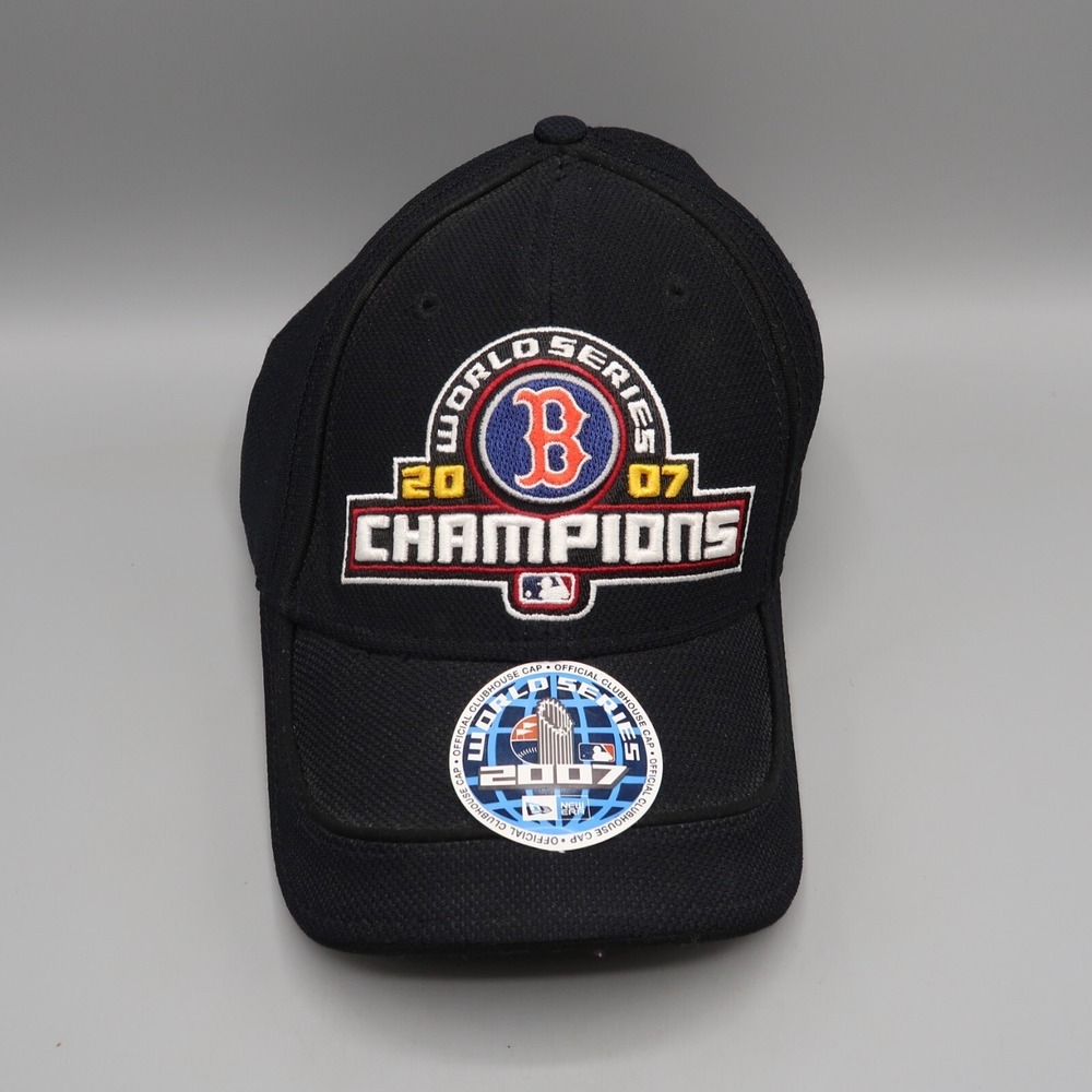Boston‎ Red Sox 2007 World Series Champions New Era Mesh Fitted Cap Hat Black